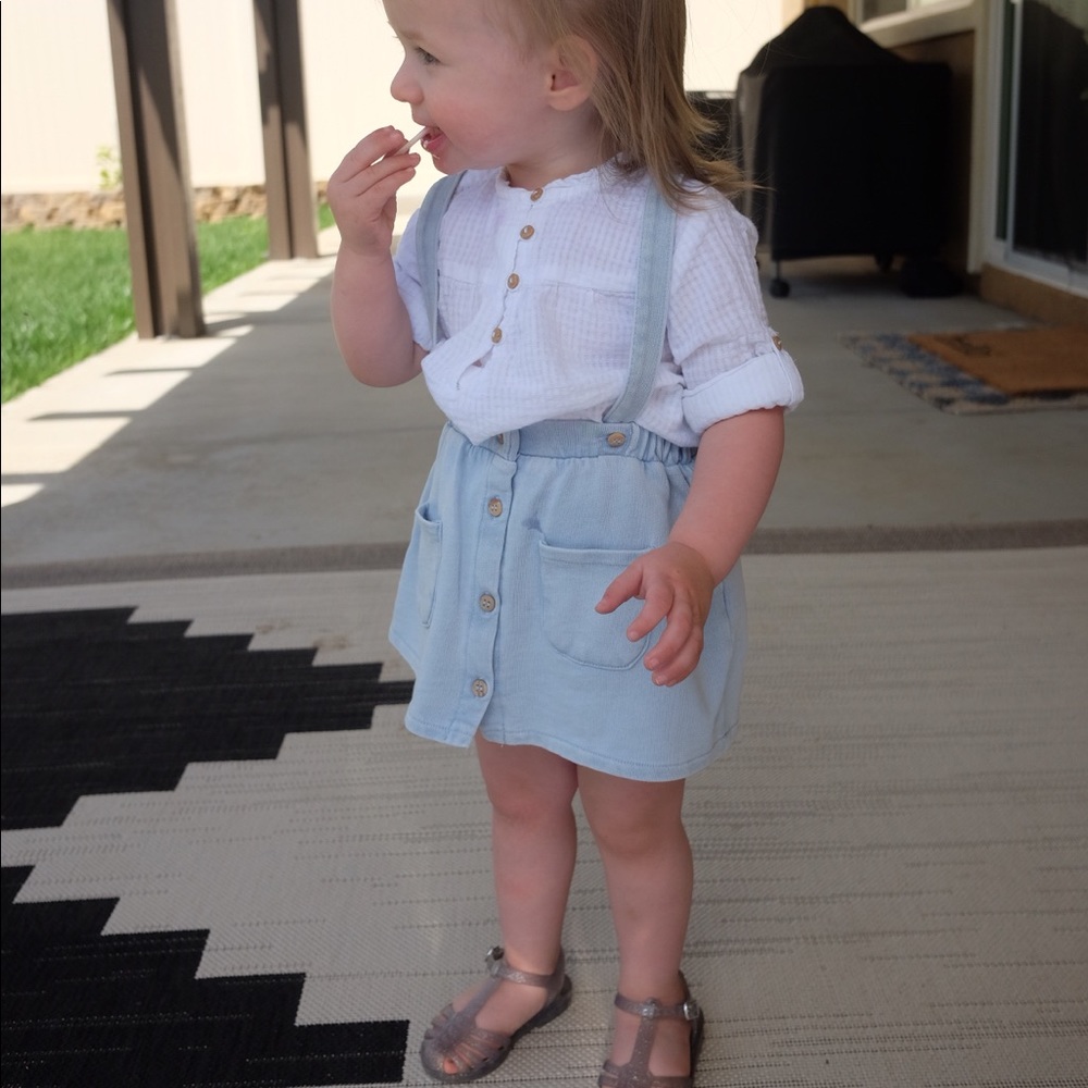 Zara babygirl suspender skirt
